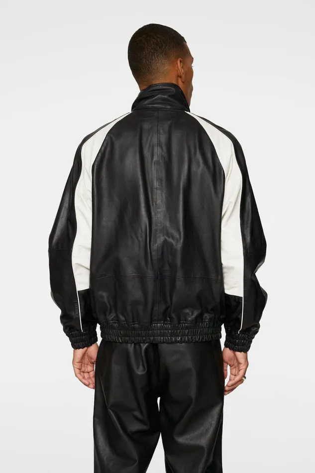 JLindeberg Lex Leather Track Jacket Men Jackets