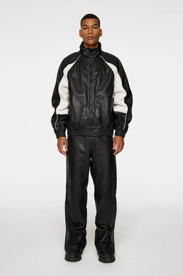 JLindeberg Lex Leather Track Jacket Men Jackets