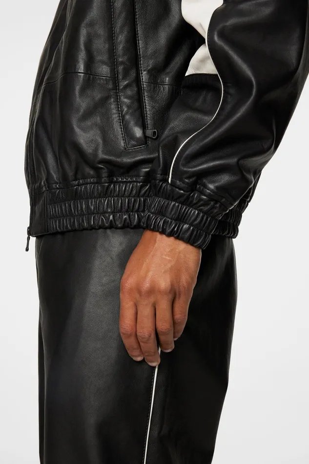 JLindeberg Lex Leather Track Jacket Men Jackets