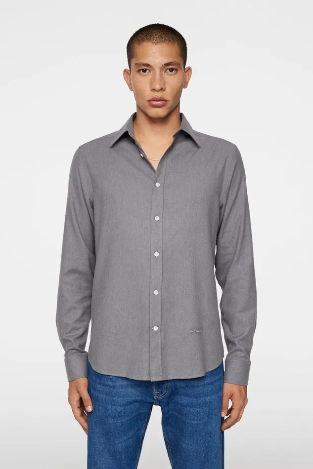 JLindeberg Light Flannel Slim Shirt Men Shirts