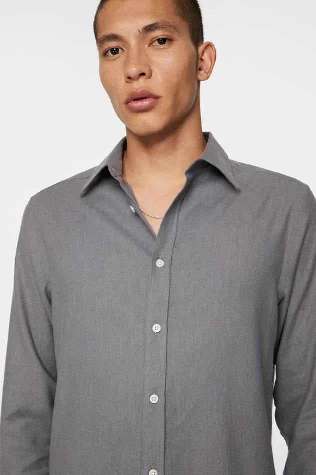 JLindeberg Light Flannel Slim Shirt Men Shirts