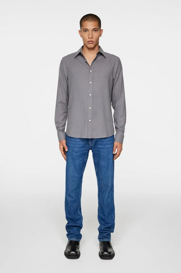 JLindeberg Light Flannel Slim Shirt Men Shirts