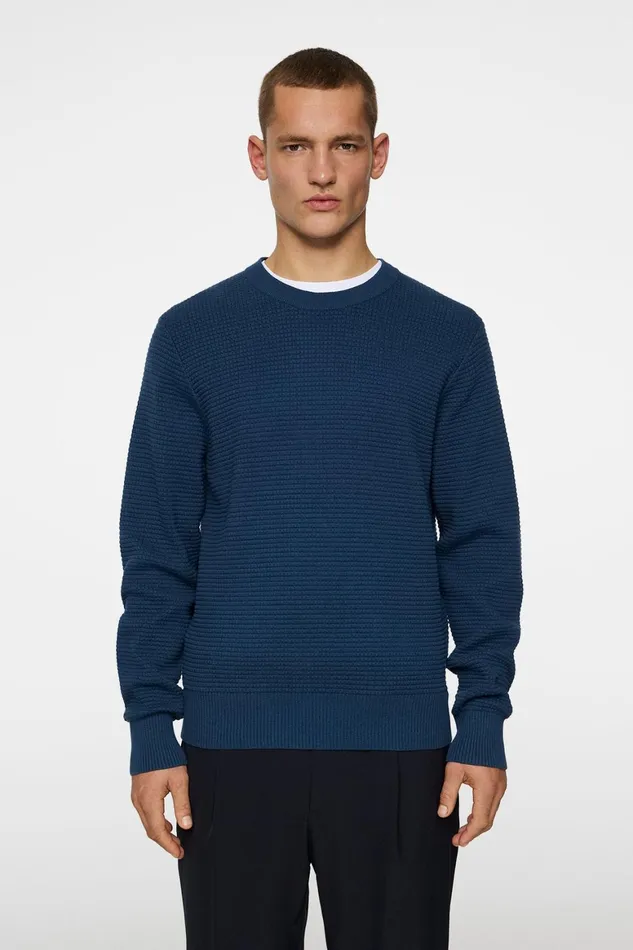JLindeberg Oliver Structured Sweater Men Knitwear