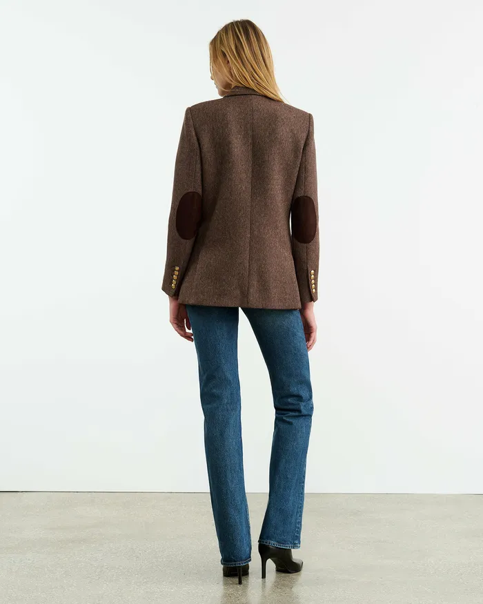 Jackets and Blazers Nili Lotan Women MIREILLE BLAZER Brown Herringbone