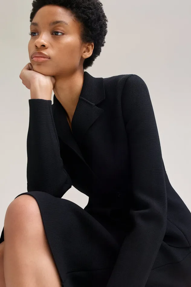 Jackets CREPE KNIT TAILORED JACKET BLACK Scanlan Theodore Women