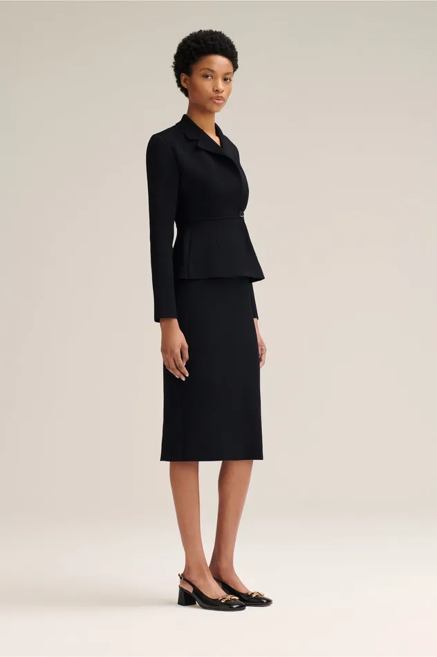 Jackets CREPE KNIT TAILORED JACKET BLACK Scanlan Theodore Women