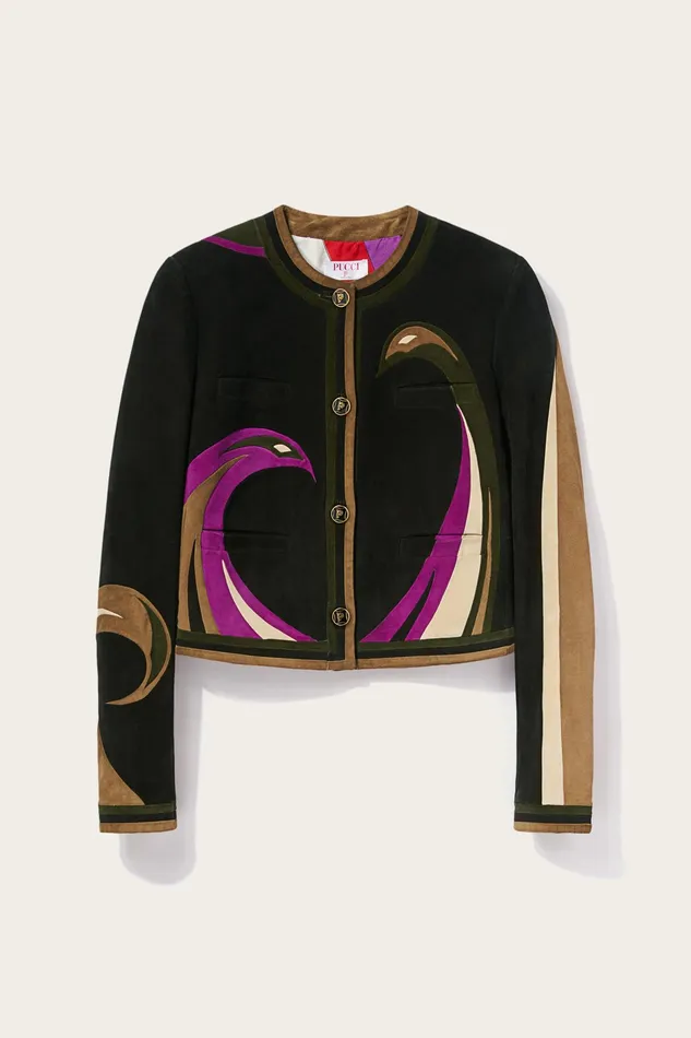 Jackets Women PUCCI Cigni Suede Jacket