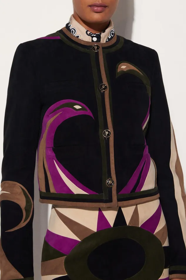 Jackets Women PUCCI Cigni Suede Jacket