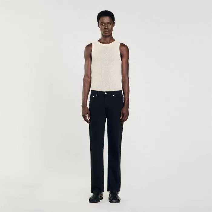 Jeans Men SANDRO Straightfit Jeans Black