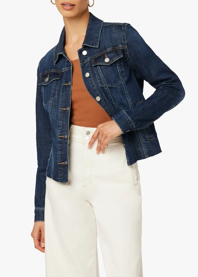 Joe8217s Jeans Jackets Outerwear Women THE RELAXED JACKET WITH RAW HEM Carolyn