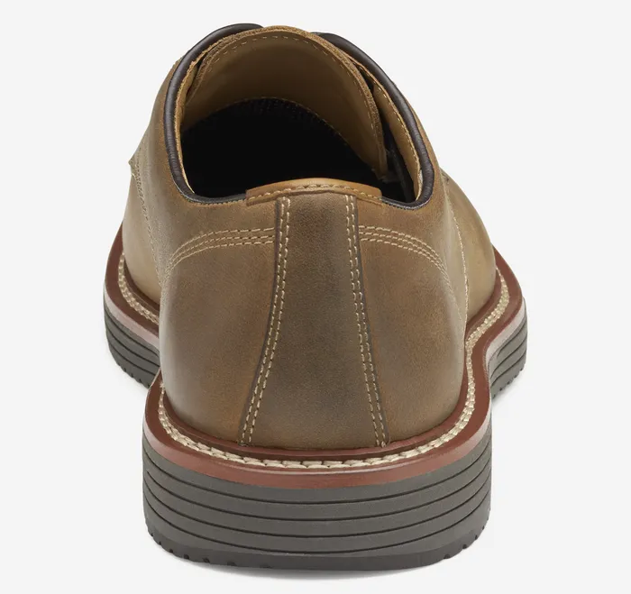 Johnston and Murphy Upton Plain Toe Tan Oiled Full Grain Men Shoes