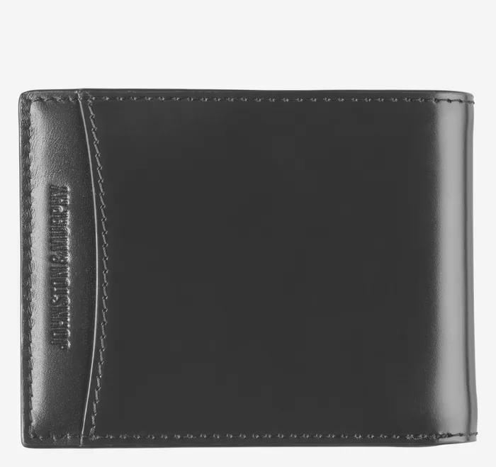 Johnston and Murphy Wallets Men Hudson Billfold Black BrushOff