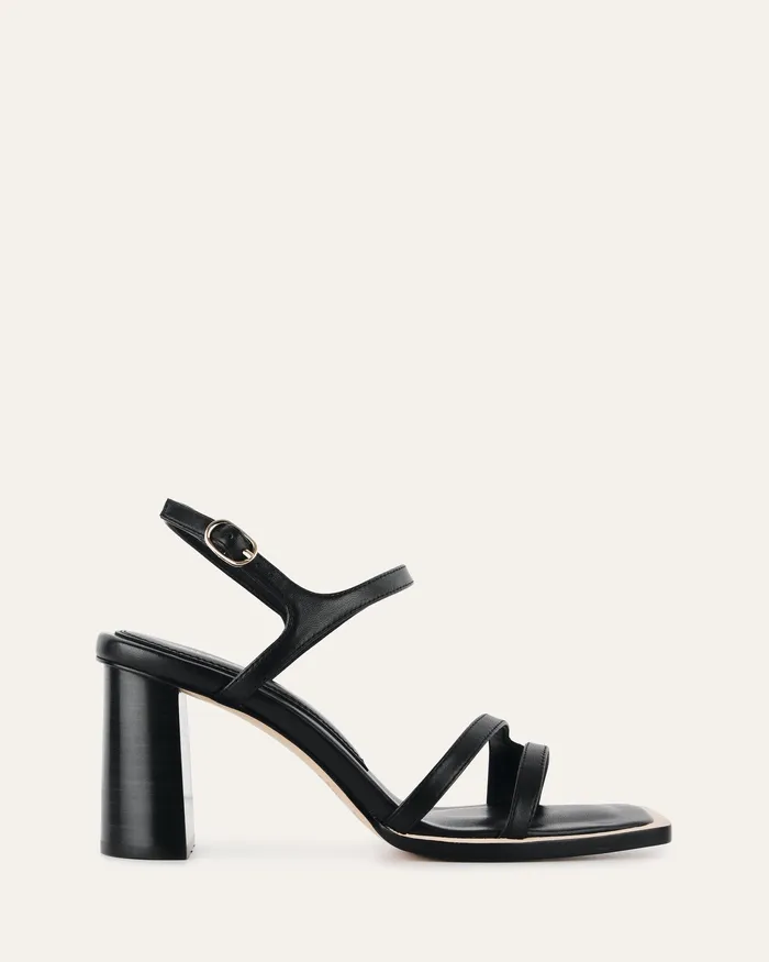 jomercer HIGH SANDALS Women Casey high heel sandal black leather