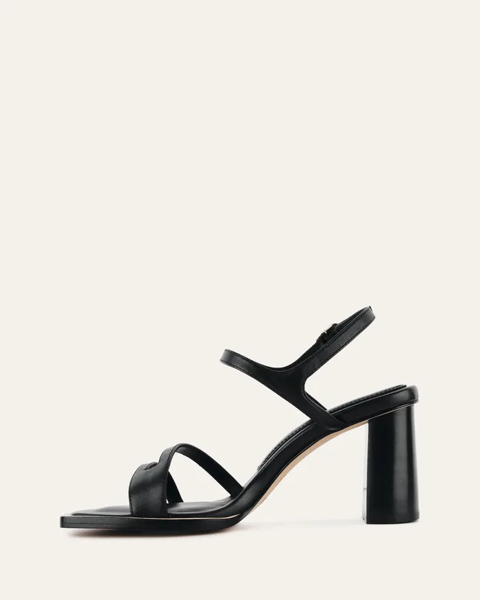 jomercer HIGH SANDALS Women Casey high heel sandal black leather