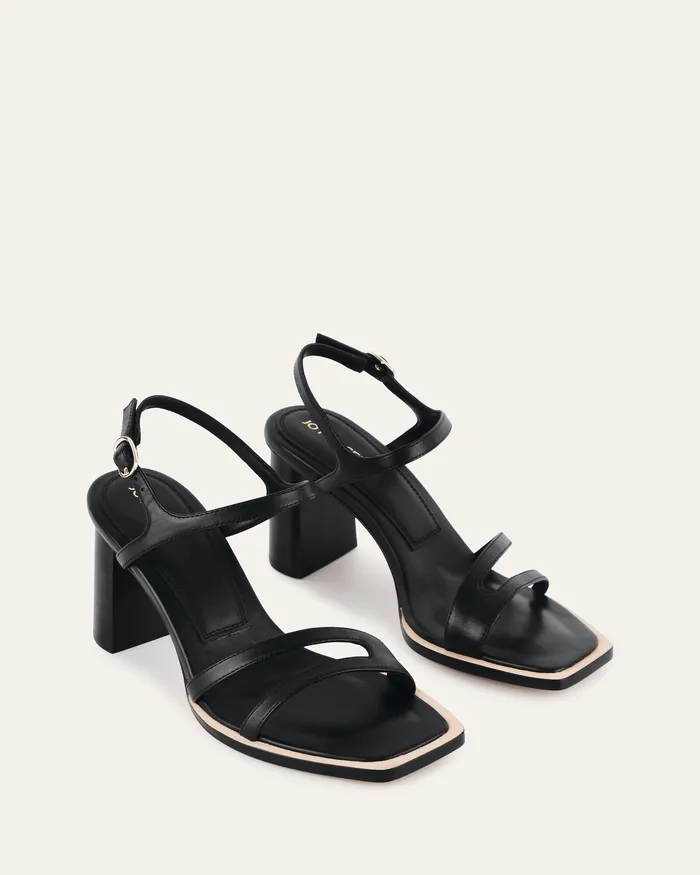 jomercer HIGH SANDALS Women Casey high heel sandal black leather