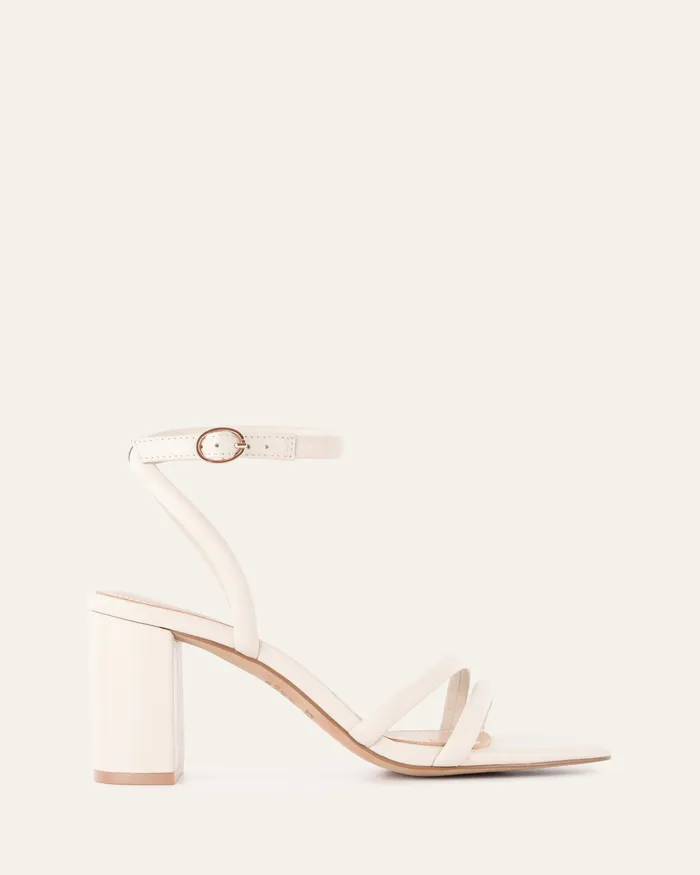 jomercer Nino high heel sandals off white leather Women HIGH SANDALS