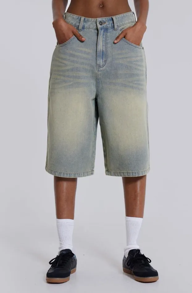 Jorts Women Jaded London Light Wash Jumbo Jorts