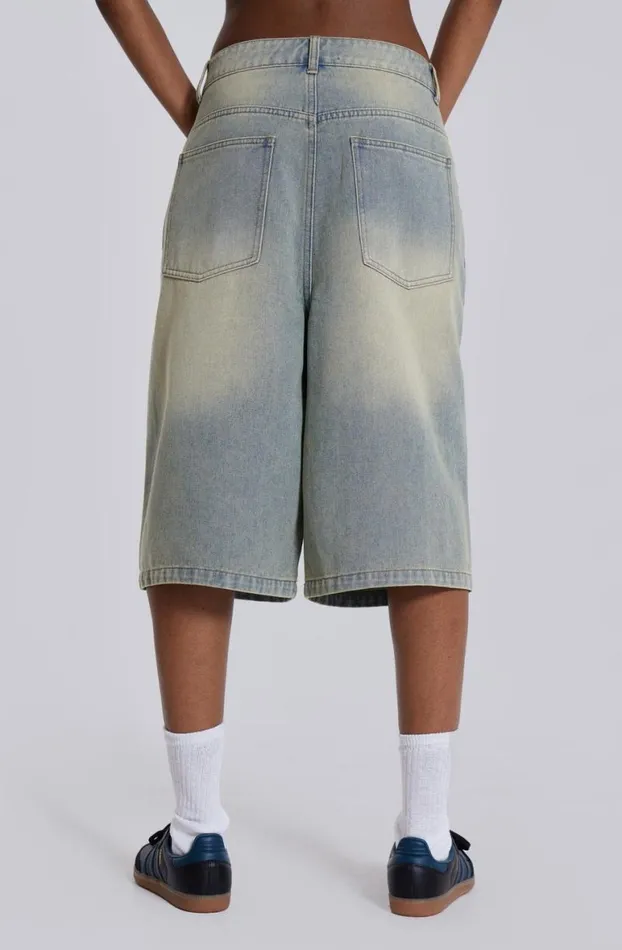 Jorts Women Jaded London Light Wash Jumbo Jorts