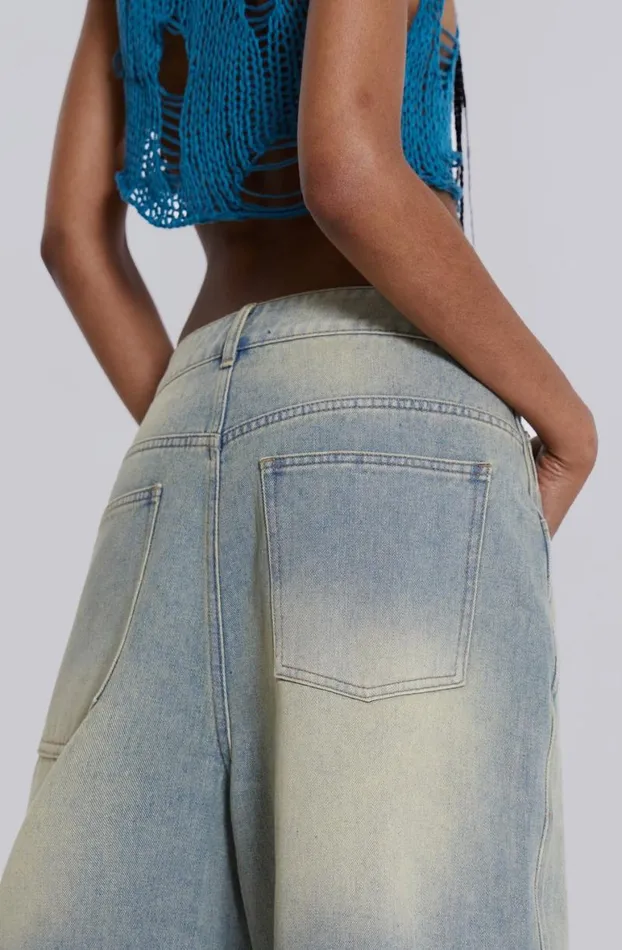 Jorts Women Jaded London Light Wash Jumbo Jorts