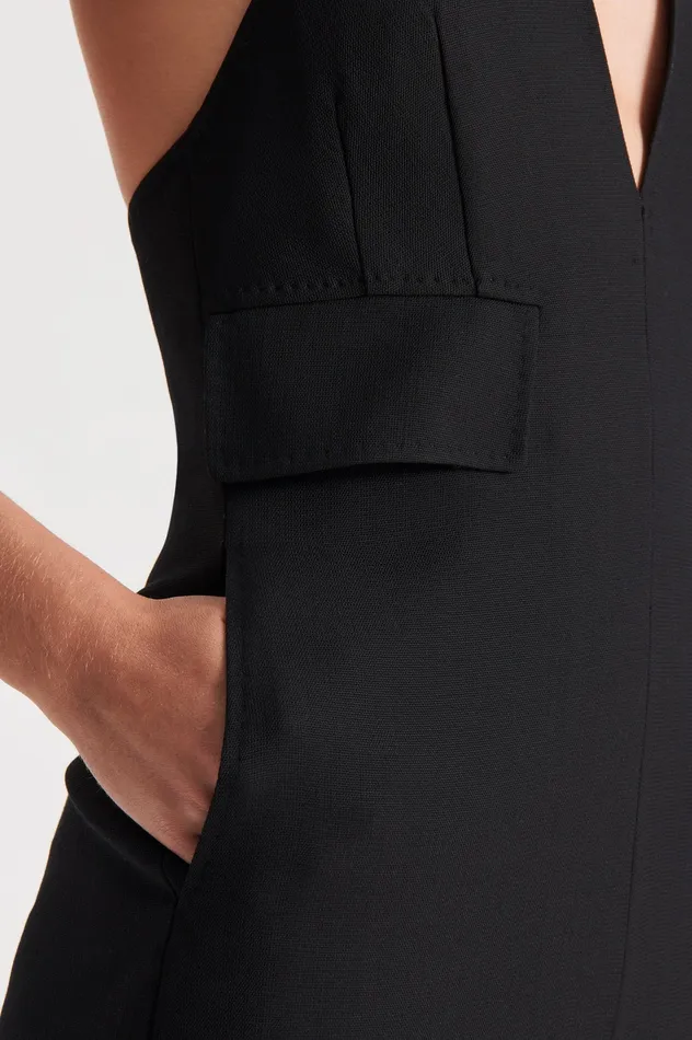 Jumpsuits Women WOOL BARATHEA JUMPSUIT BLACK Scanlan Theodore Jumpsuits Women WOOL BARATHEA JUMPSUIT BLACK Scanlan Theodore