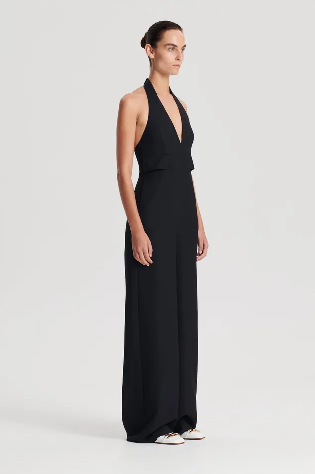 Jumpsuits Women WOOL BARATHEA JUMPSUIT BLACK Scanlan Theodore Jumpsuits Women WOOL BARATHEA JUMPSUIT BLACK Scanlan Theodore