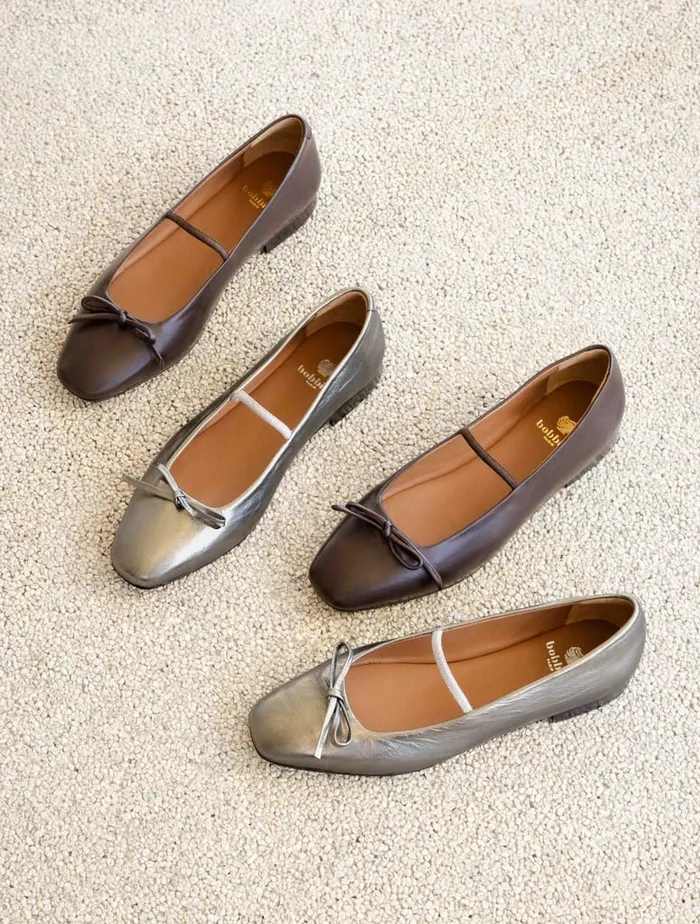 Kaa Cosmic Silver Women Bobbies Ballet Flats Kaa Cosmic Silver Women Bobbies Ballet Flats