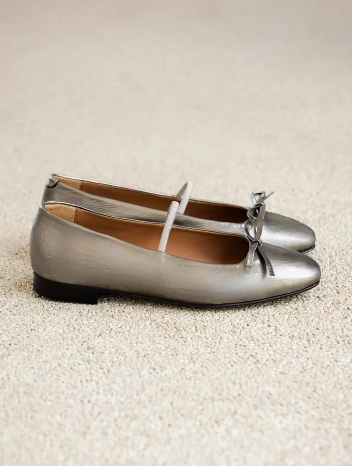 Kaa Cosmic Silver Women Bobbies Ballet Flats Kaa Cosmic Silver Women Bobbies Ballet Flats