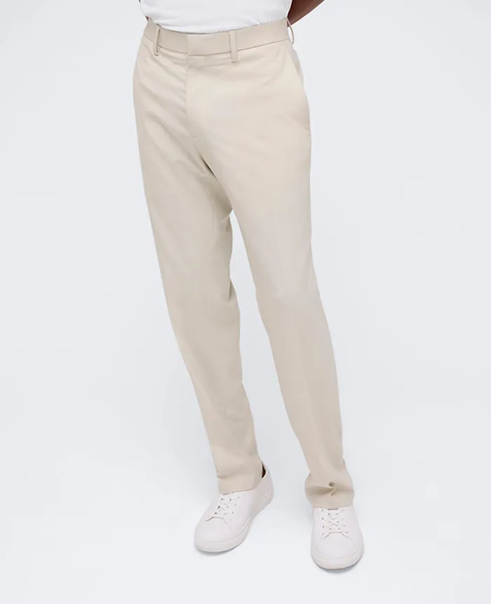 Kenneth Cole Dress Pants Men SlimFit Stretch Twill Dress Pant Beige