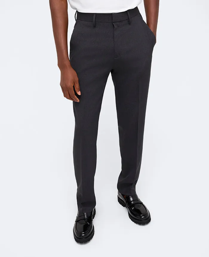 Kenneth Cole Dress Pants Men SlimFit Tic Weave Dress Pant Grey Kenneth Cole Dress Pants Men SlimFit Tic Weave Dress Pant Grey