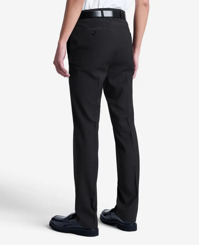 Kenneth Cole Dress Pants Men Stretch Mini Grid SlimFit TECHNICOLE Dress Pant Black Kenneth Cole Dress Pants Men Stretch Mini Grid SlimFit TECHNICOLE Dress Pant Black