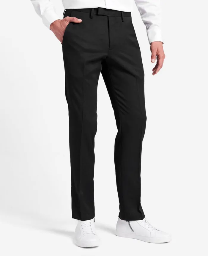 Kenneth Cole Dress Pants Men Urban Heather SlimFit Dress Pant Black