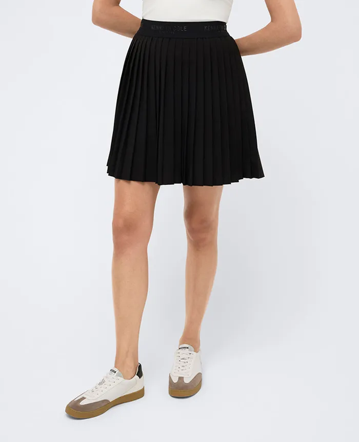 Kenneth Cole Dresses and Skirts Women Pull On Elastic Waistband Pleated Skort Black