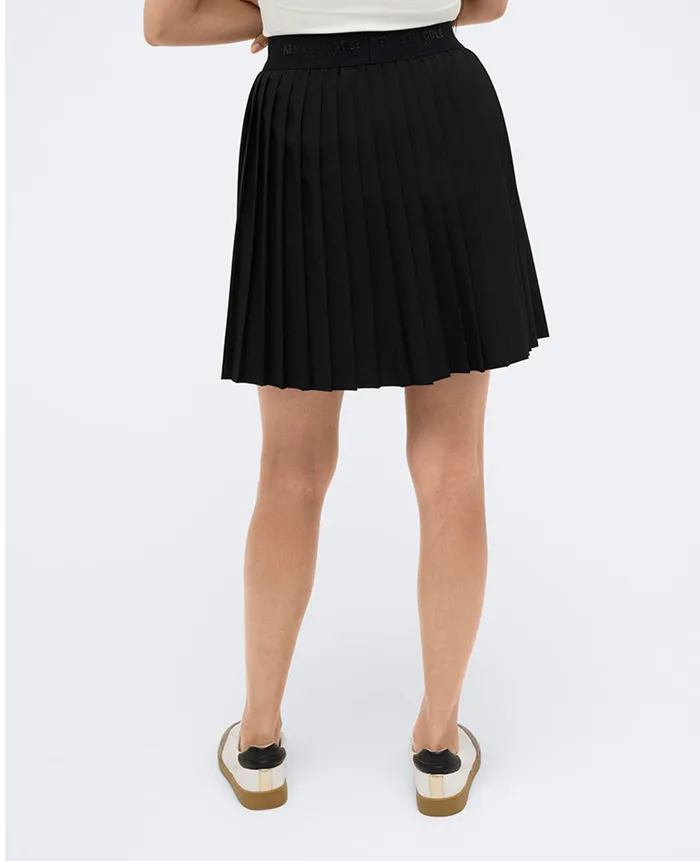 Kenneth Cole Dresses and Skirts Women Pull On Elastic Waistband Pleated Skort Black