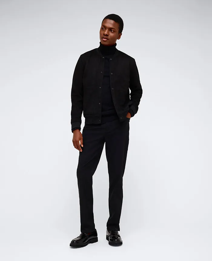 Kenneth Cole Jackets and Outerwear Men Bomber Collar Trucker Jacket Black