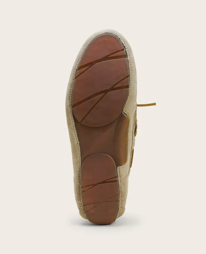 Kenneth Cole Loafers Men GENTLE SOULS 8211 Nyle Leather Driver Boat Shoe Beige