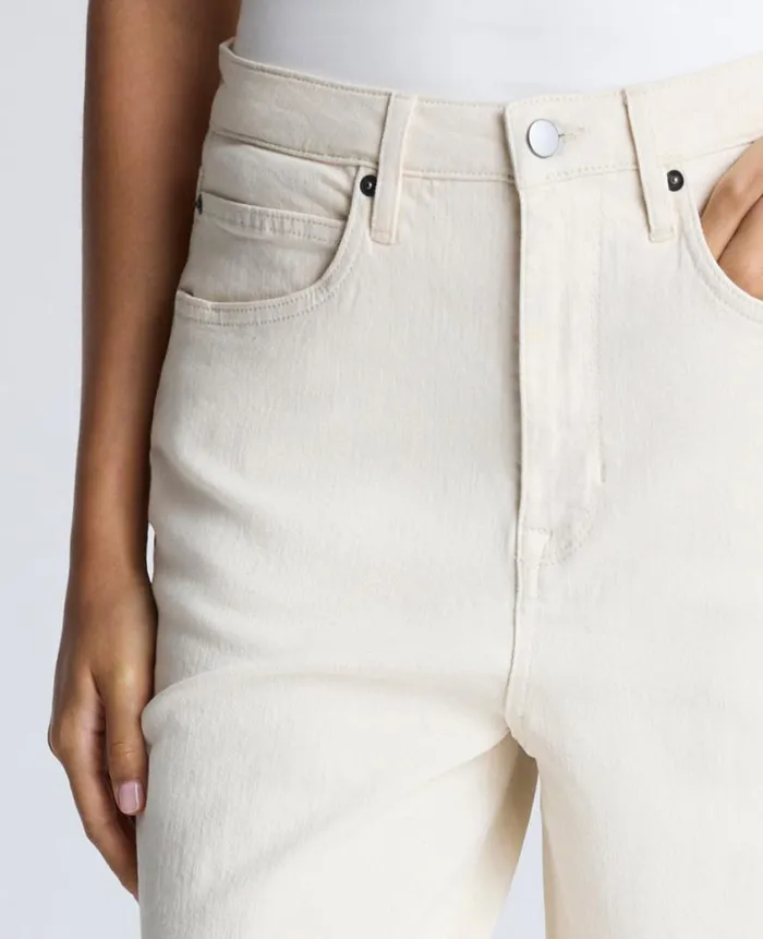 Kenneth Cole Matching Sets Women High Rise Barrel Leg Denim Jean Grey
