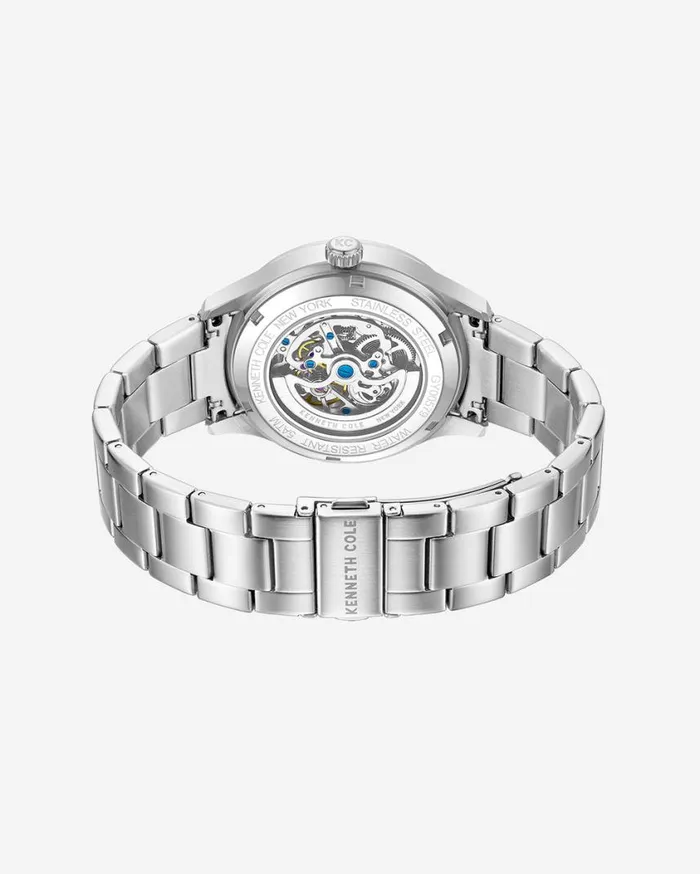 Kenneth Cole Mens Men Kenneth Cole Automatic Bracelet Watch Grey Kenneth Cole Mens Men Kenneth Cole Automatic Bracelet Watch Grey