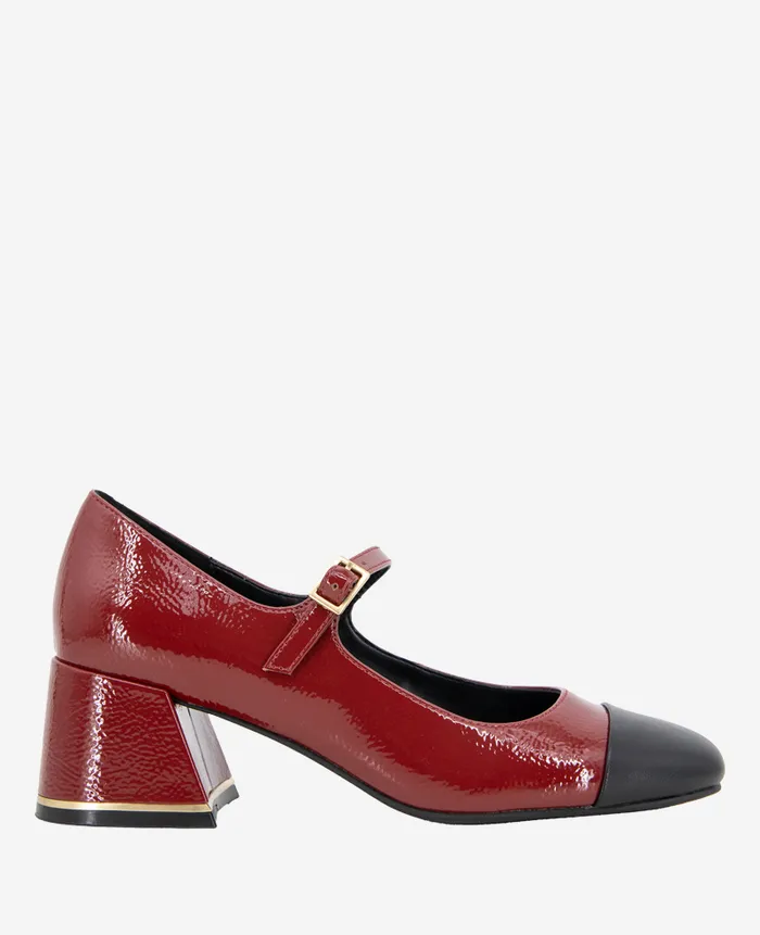 Kenneth Cole Pumps and Heels Women Alec Patent Cap Toe Mary Jane Black