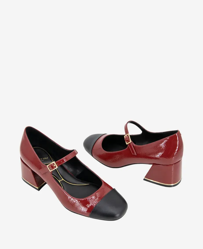 Kenneth Cole Pumps and Heels Women Alec Patent Cap Toe Mary Jane Black Kenneth Cole Pumps and Heels Women Alec Patent Cap Toe Mary Jane Black