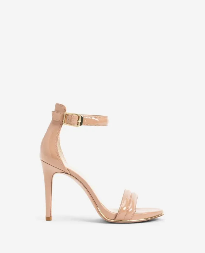 Kenneth Cole Pumps and Heels Women Brooke Ankle Strap Heeled Sandal Beige