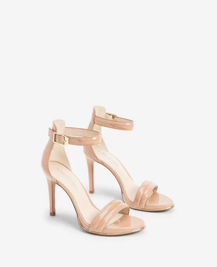Kenneth Cole Pumps and Heels Women Brooke Ankle Strap Heeled Sandal Beige