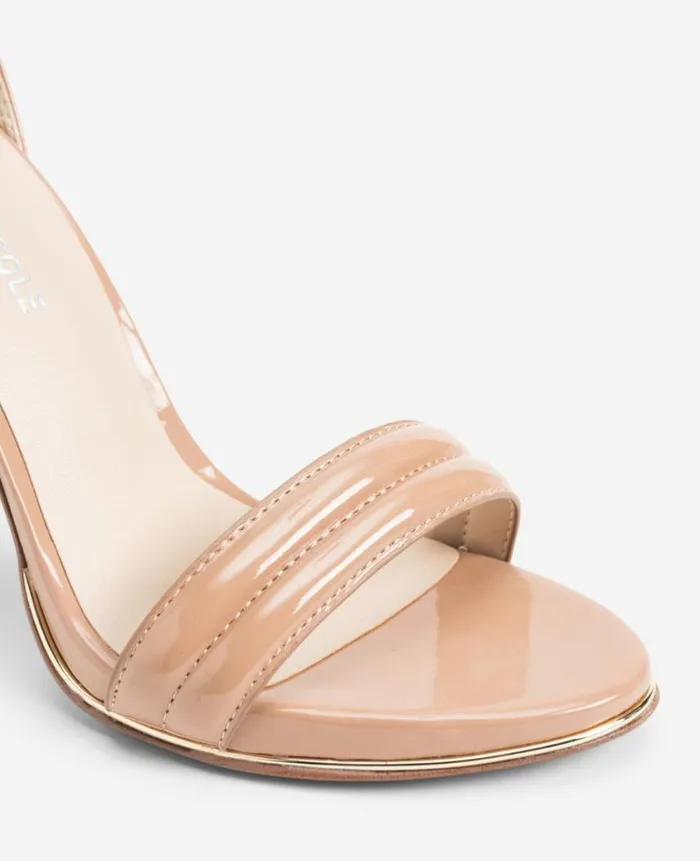 Kenneth Cole Pumps and Heels Women Brooke Ankle Strap Heeled Sandal Beige