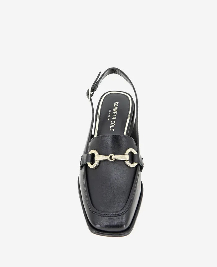 Kenneth Cole Pumps and Heels Women Elina Leather Slingback Loafer Black Kenneth Cole Pumps and Heels Women Elina Leather Slingback Loafer Black