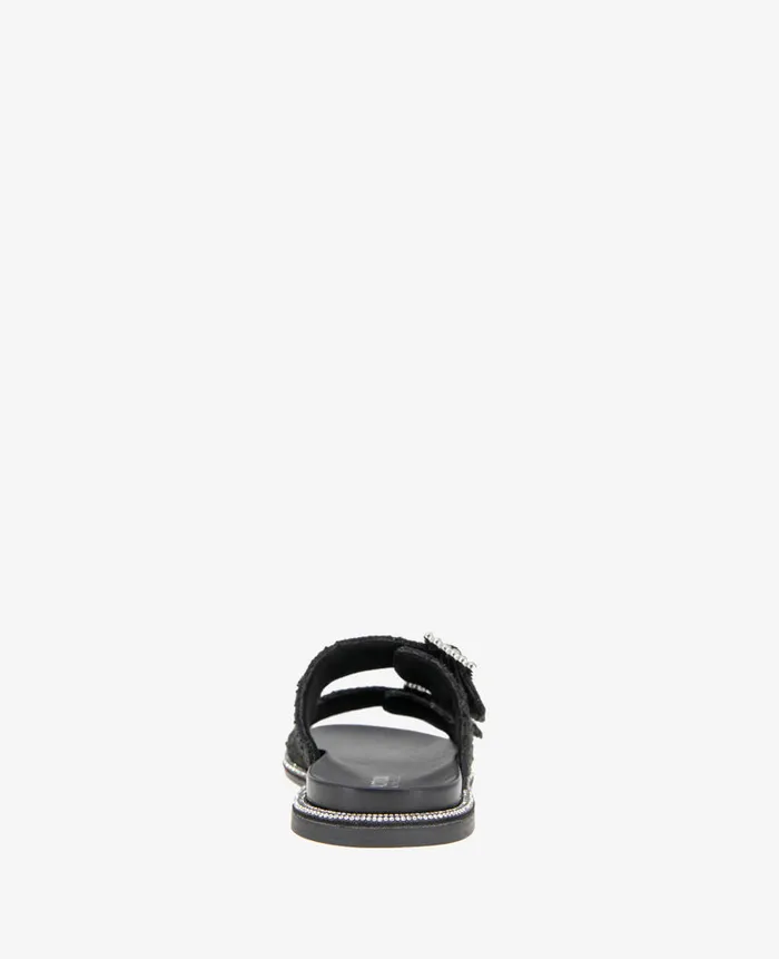 Kenneth Cole Sandals and Wedges Women REACTION 8211 The Sydney Slip On Boucle Sandal Black
