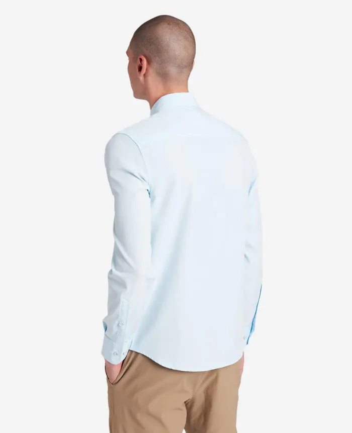 Kenneth Cole Shirts Men Performance Slim Fit Button Down Shirt Blue Kenneth Cole Shirts Men Performance Slim Fit Button Down Shirt Blue