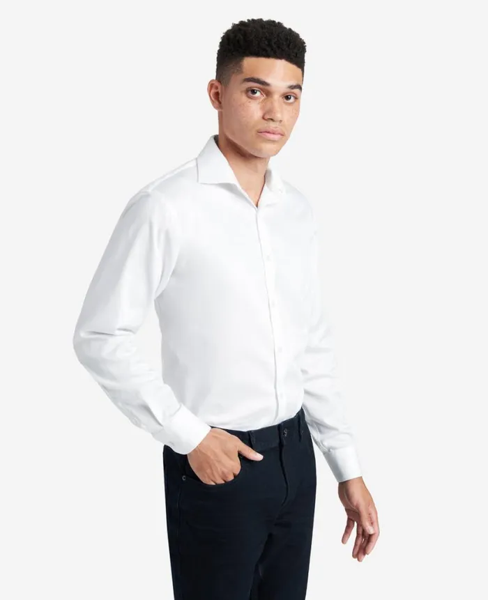 Kenneth Cole Shirts Men RegularFit ButtonDown Stretch Dress Shirt With TEK FIT White Kenneth Cole Shirts Men RegularFit ButtonDown Stretch Dress Shirt With TEK FIT White