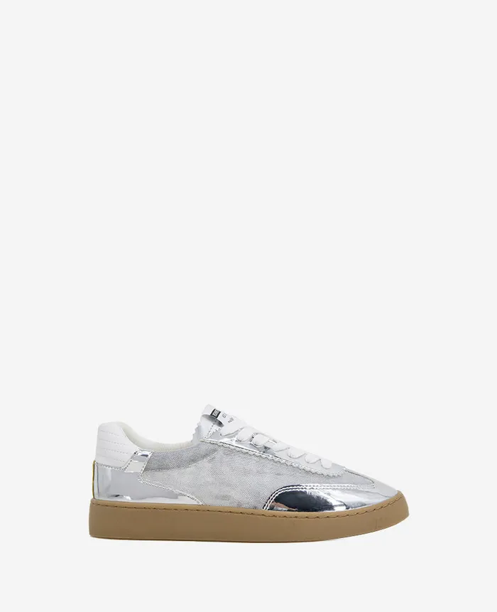 Kenneth Cole Sneakers Women Sam Metallic Leather Mesh Sneaker Metallic