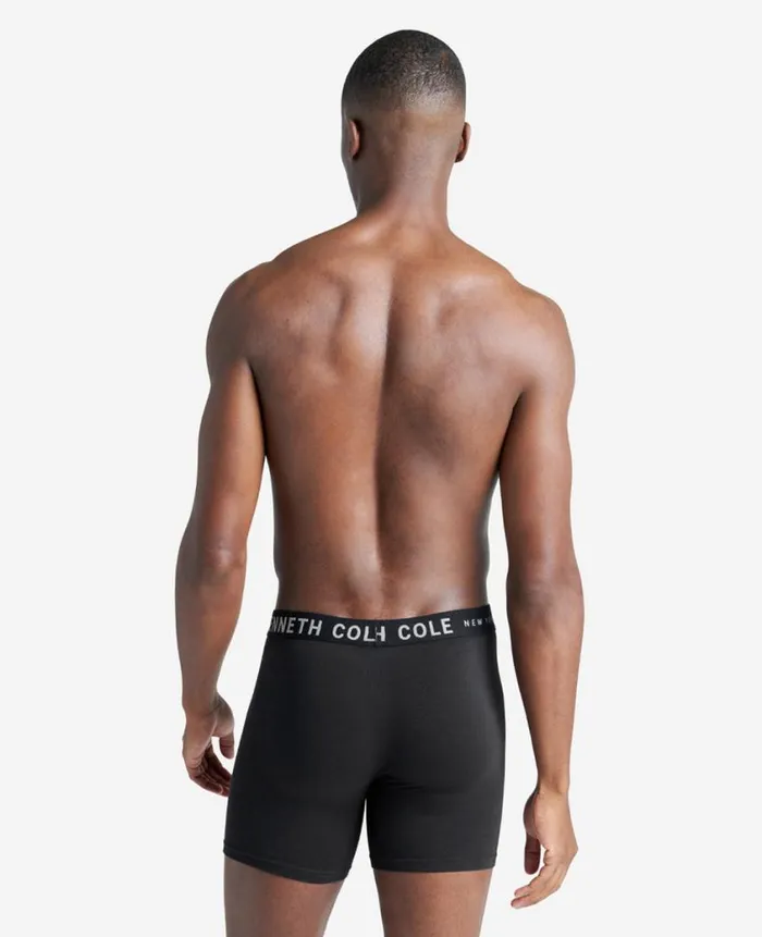 Kenneth Cole Underwear and Loungewear Men Cotton Modal Stretch Boxer Brief 3Pack Black Kenneth Cole Underwear and Loungewear Men Cotton Modal Stretch Boxer Brief 3Pack Black