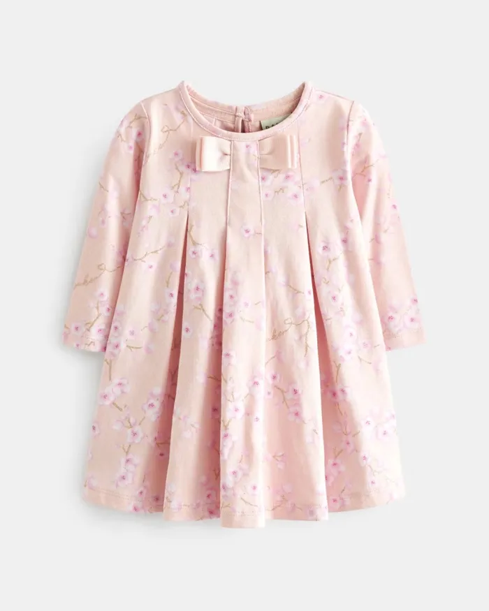 Kids ABIGAAL 8211 Long Sleeve Floral Print Jersey Dress Pink Ted Baker Dresses Kids ABIGAAL 8211 Long Sleeve Floral Print Jersey Dress Pink Ted Baker Dresses