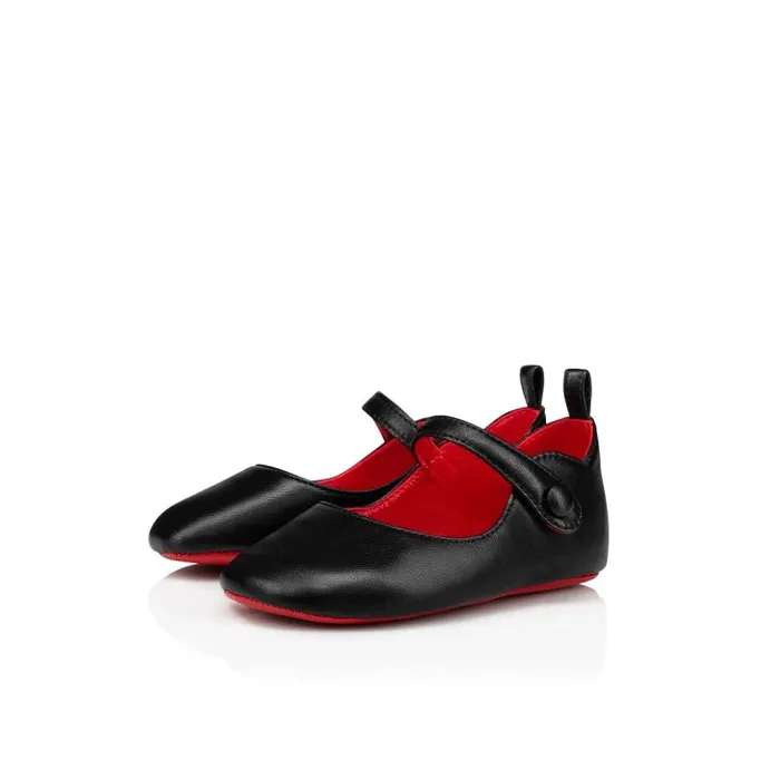 Kids Baby Love Chick Ballerinas 8211 Nappa Leather 8211 Black 8211 Baby Christian Louboutin Girls